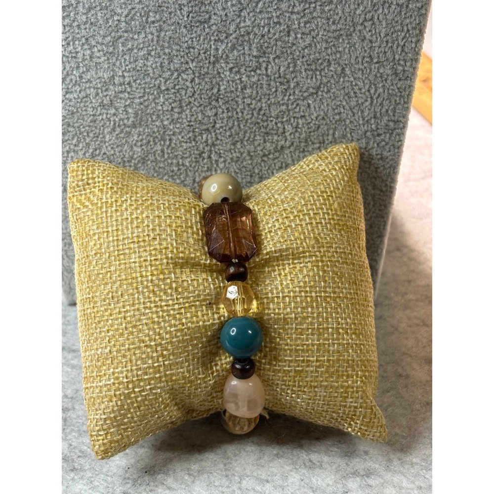 #3. Stretch Bracelet Mixed Glass Beads